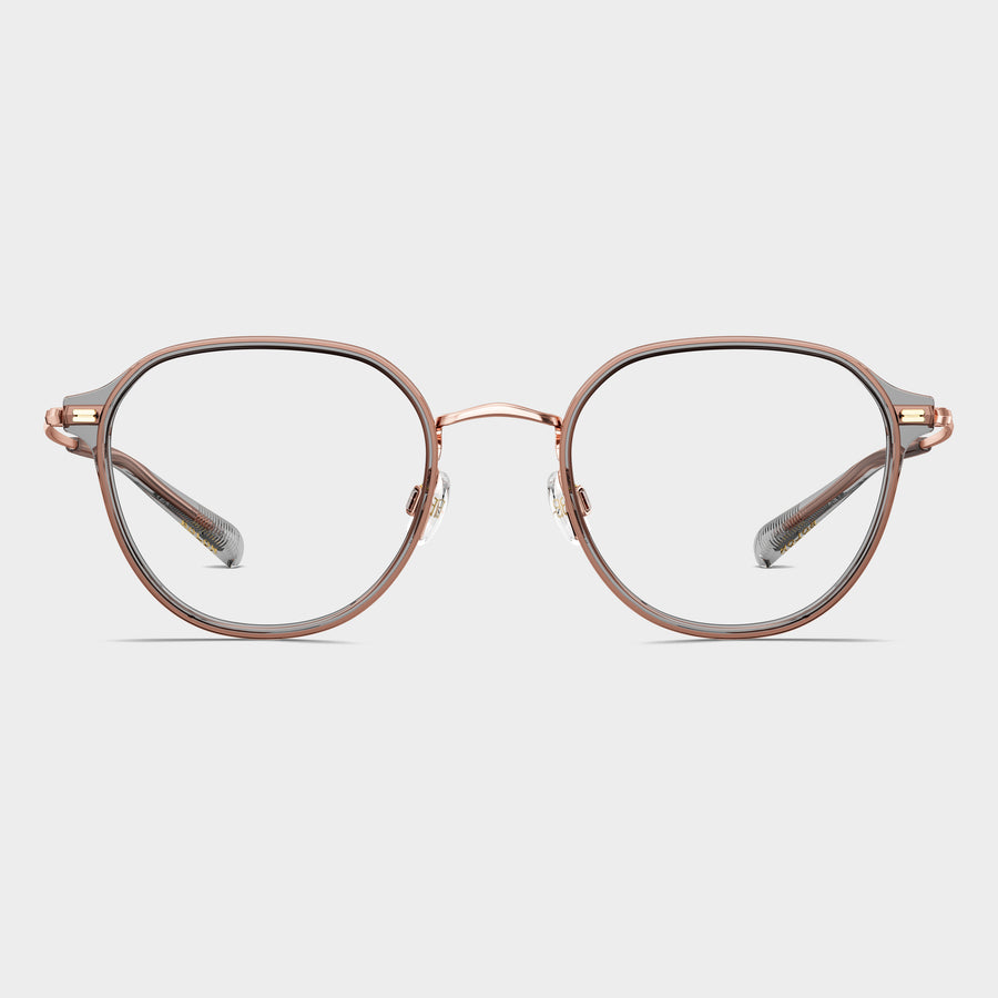 Rose gold/Transparent grey