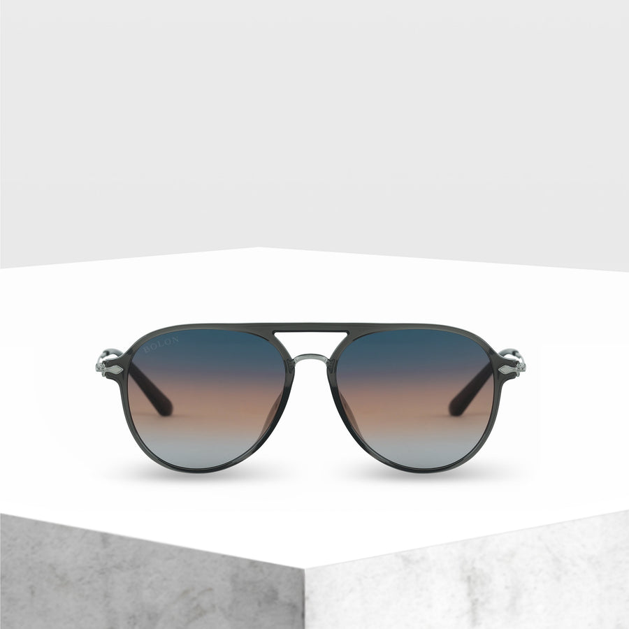 Blue Orange Gray Gradient