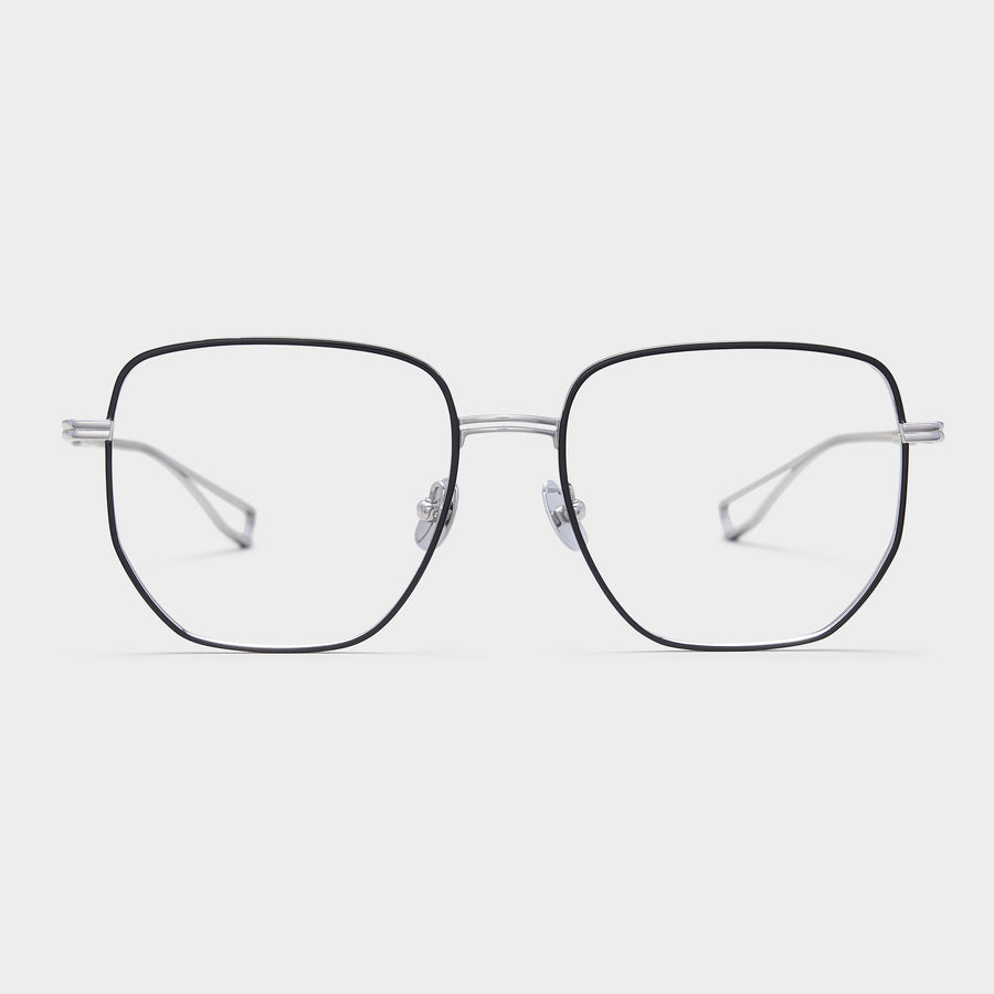 Silver with Black rim