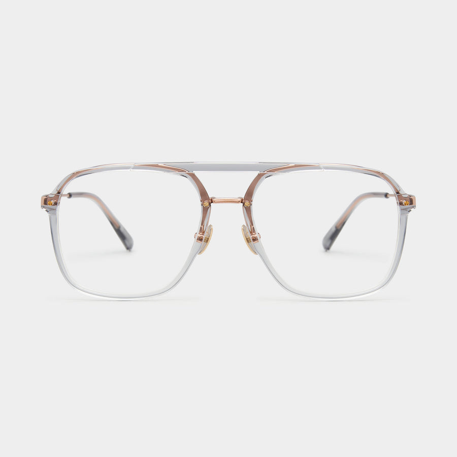 Rose gold/Transparent Grey